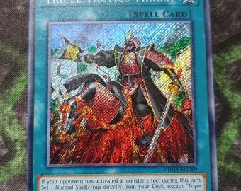 Triple Tactics Thrust Secret Rare-Common "Handmade proxy"(Same thickness)