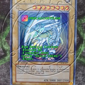 Dragon blanc aux yeux bleus SDK Ultra rare-commun « Proxy fait main » (même épaisseur)