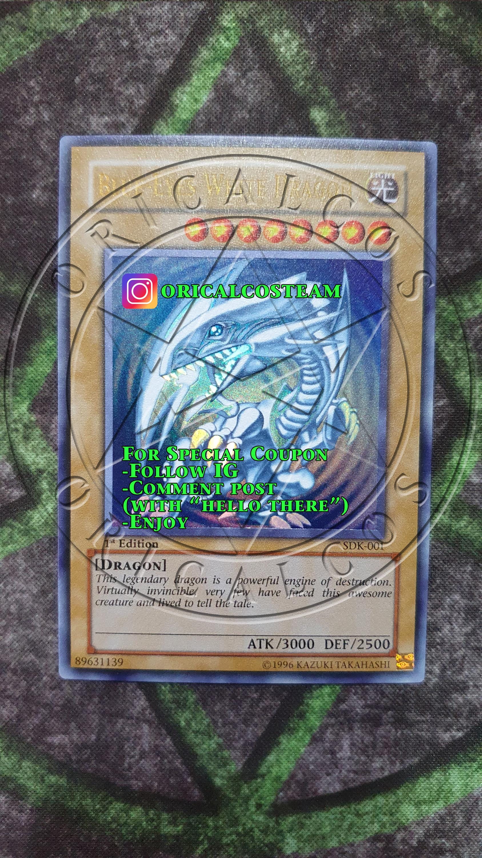 Blue Eyes White Dragon Psa - Etsy