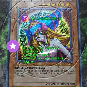 Dark Magician Girl MFC Custom Art Secret Rare-Common "Handmade proxy"(Same thickness)