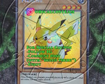 びっくりピカチュウ - カスタムホログラフィックカード - Etsy 日本