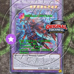 Dark Magician of Destruction Secret Rare-Common "Casual Play"(Same thickness)