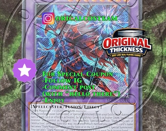 Mago Oscuro de la Destrucción, Secreto, Raro-Común, "Proxy artesanal" (Mismo grosor)