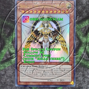 Holactie the Creator of Light Ultra Rare-Common "Handmade proxy"(Same thickness)