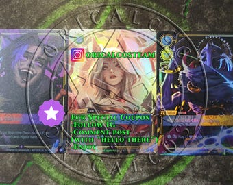 LOL Riftbound Custom card - Set 3 Holo Cards - "Casual Play"(Same thickness)