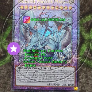 Dragon Master Magia Quarter Century Rare 25th "Proxy fait main" (même épaisseur)
