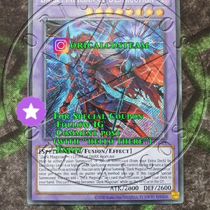 Mago Oscuro de la Destrucción, Secreto, Raro-Común, "Proxy artesanal" (Mismo grosor)