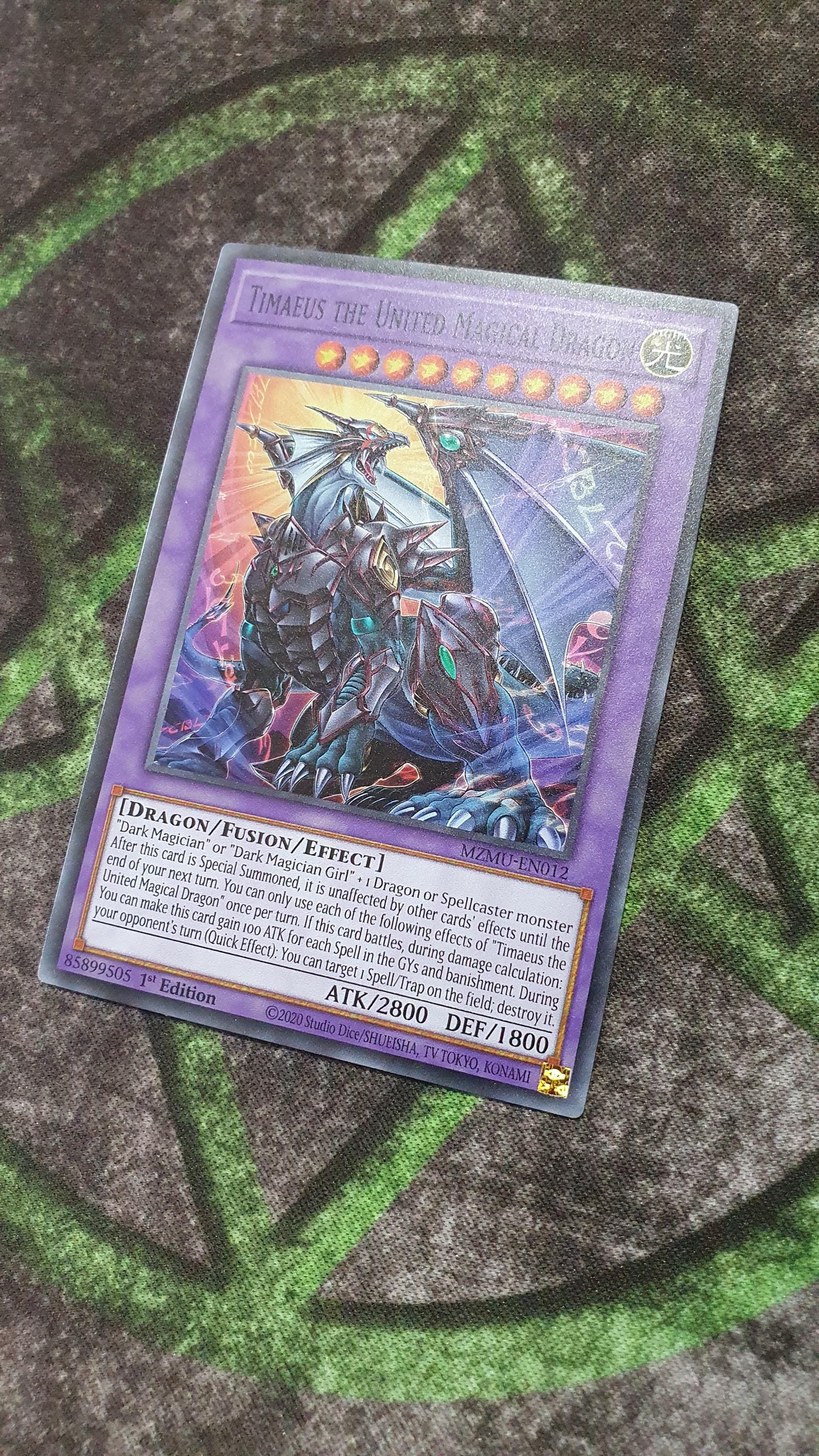 timaeus yugioh card Yugioh 1st Ed The Eye of Timaeus LEDD-ENA21 Common 1st Edition Legendary Dragon Decks