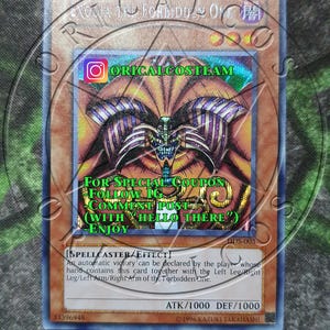 Exodia the Forbidden One DDS-003 Secret Rare-Common &quot;Handmade proxy&quot;(Same thickness)