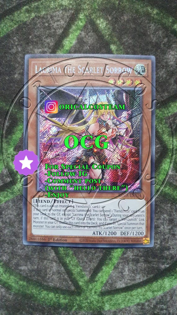 Lacrima the Crimson Tears OCG ART Secret Rare-common 
