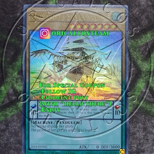 Leonardos silbernes Himmelsschiff, extrem selten, „handgefertigter Proxy“ (gleiche Dicke)