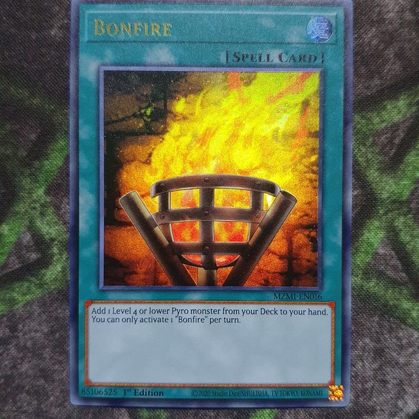 Bonfire Ultra Rare-Common "Handmade proxy"(Same thickness)