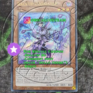 Backup @Ignister Ultra Rare-Common &quot;Handmade proxy&quot;(Same thickness)