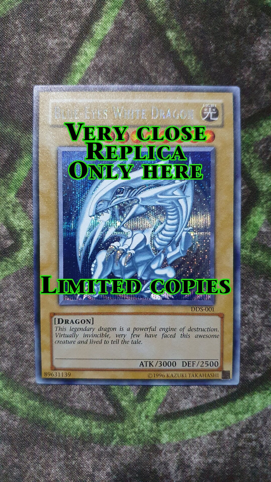 Blueeyes White Dragon DDS001 Secret handmade Proxysame