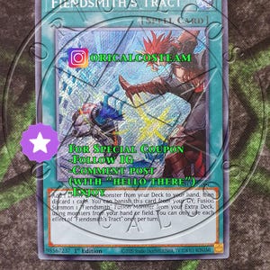 Fiendsmith's Tract Secret Rare-Common « Proxy fait main » (même épaisseur)