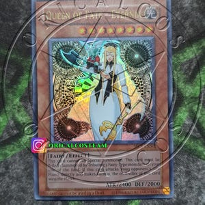 Queen of Fate – Eternia Ultra Rare „Handgefertigter Proxy“ (gleiche Dicke)