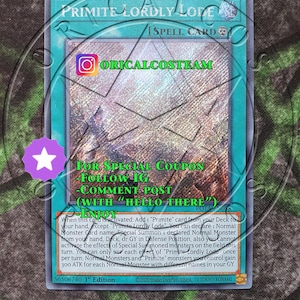 Primite Lordly Lode Secret Rare-Common "Handmade proxy"(Same thickness)