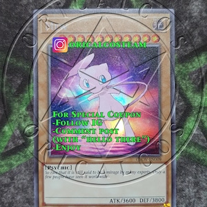 Mew Custom Holographic Rare-Common "Handmade Proxy" (Gleiche Dicke)