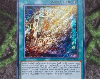 WANTED: Seeker of Sinful Spoils Secret Rare-common "casual Play"(same  Thickness) - Etsy