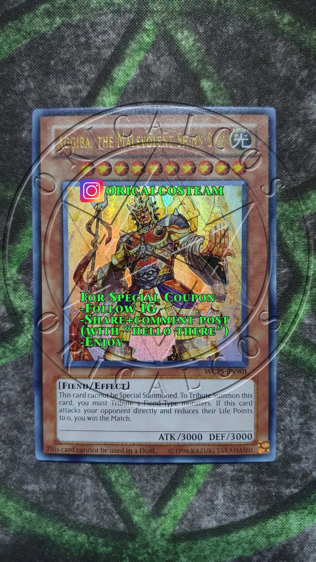【遊戯王】Aggiba, the Malevolent Sh'n Syo 未開封 Aggiba, the Malevolent Sh'nn S'yo Ultra Rare 