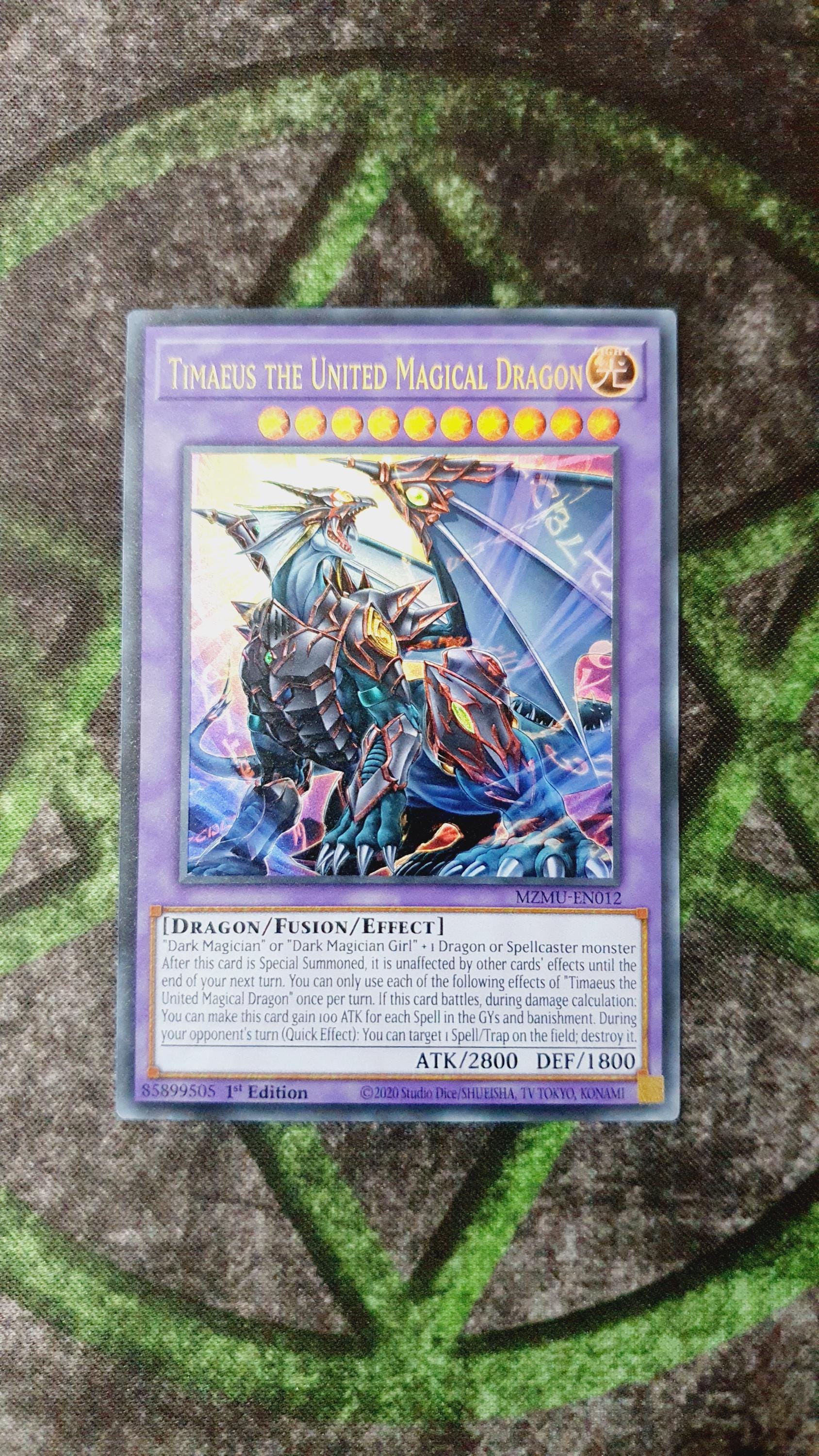 timaeus yugioh card : DRL2-EN001 1st Ed the Knight of Destiny Secret Rare When this card is destroyed by battle Yugioh Card The Eye of