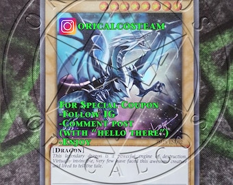 Blue-Eyes White Dragon JMPS Ultra Rare-Common "Casual Play"(Same thickness)