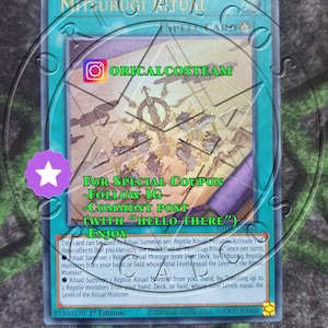 Mitsurugi Ritual Ultra Rare-Common "Handmade proxy"(Same thickness)