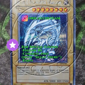 Dds Blue Eyes White Dragon - Etsy