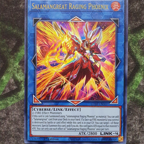 Salamangreat Raging Phoenix Ultra Rare-Common "Handmade proxy"(Same thickness)