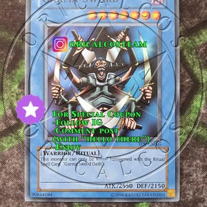 Garma Sword TP8 Super Rare-Common "Handmade proxy"(Same thickness)