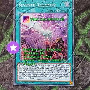 Seventh Tachyon Secret Rare-Common "Handmade proxy"(Same thickness)