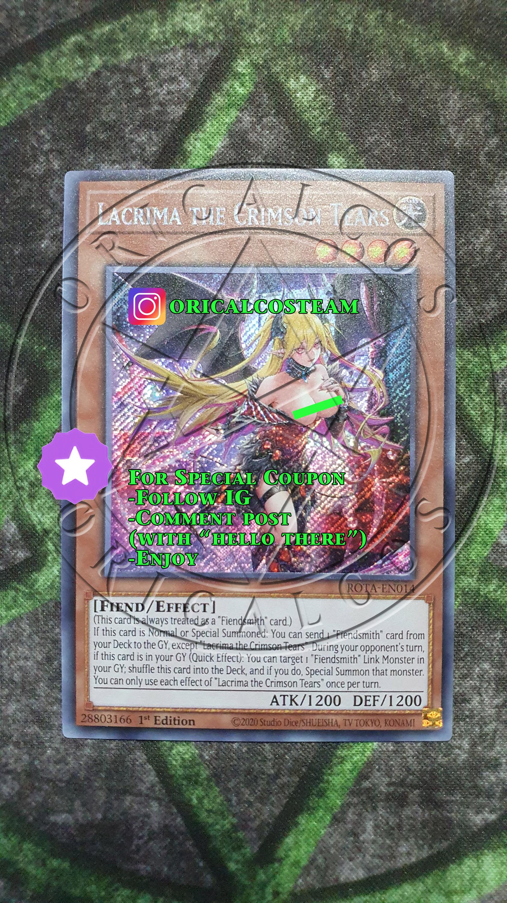 Lacrima the Crimson Tears Custom Art Secret Rare-common 