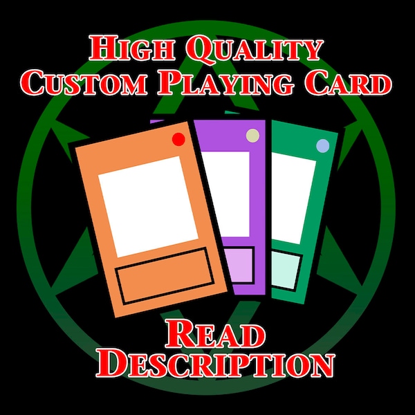 Custom Playing Card HD "Handmade proxy"(Same thickness)