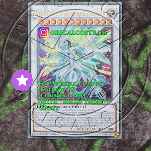 Stardust Sifr Divine Dragon Ultra Rare-Common „Handgefertigter Proxy“ (gleiche Dicke)