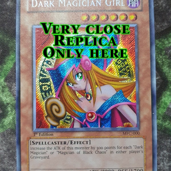 Dark Magician Girl MFC-000 Secret Rare-Common "Handgemaakte proxy" (dezelfde dikte)