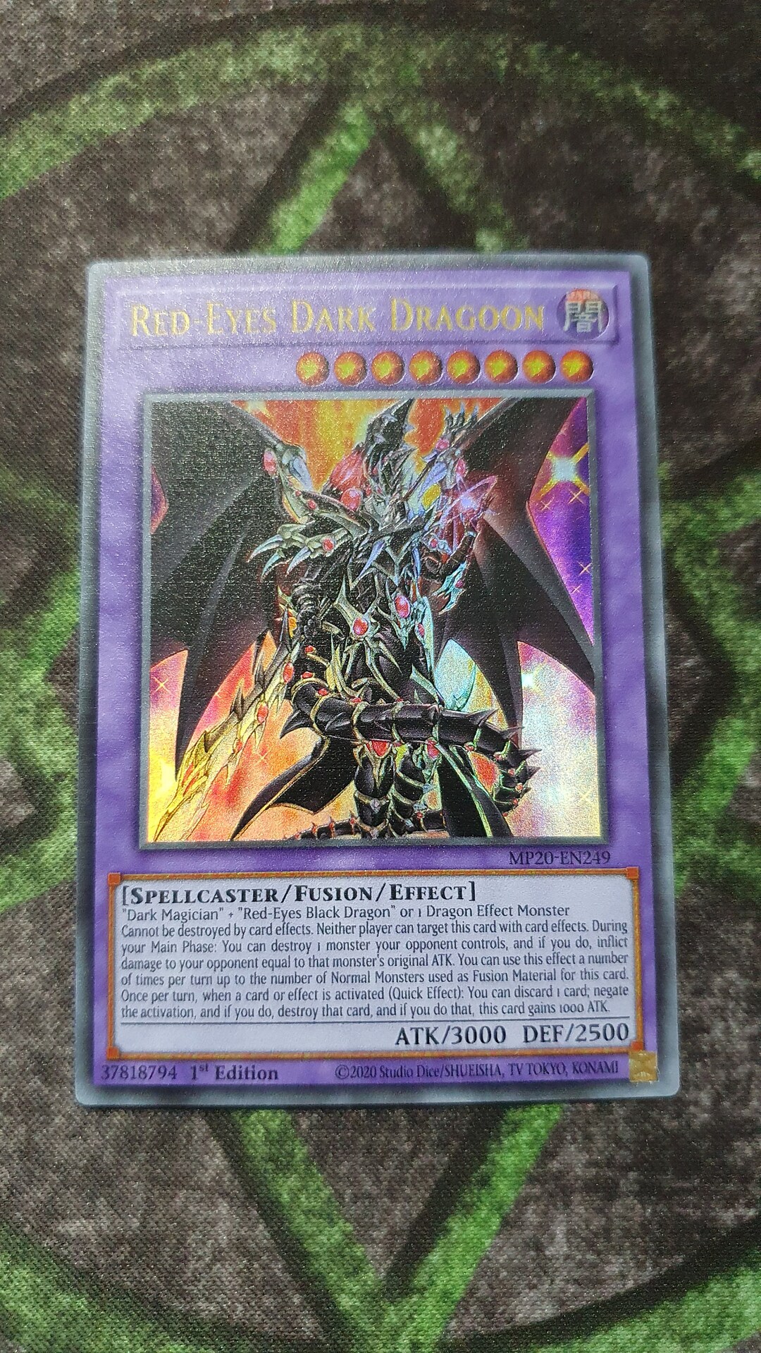 Redeyes Dark Dragoon Ultra Rare handmade Proxysame Thickness Etsy UK