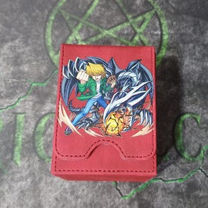 Deck Box Red-Eyes Black Dragon-Joey per giochi di carte collezionabili, TCG