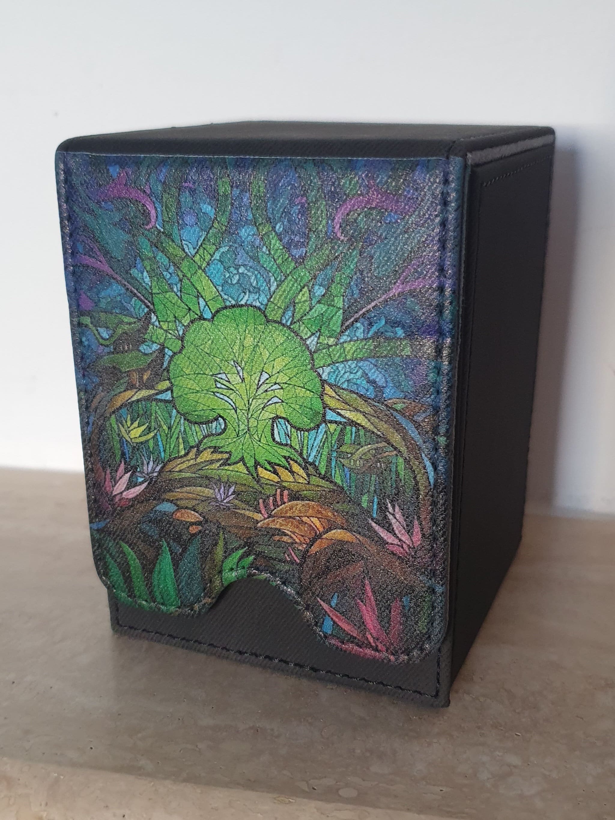 MTG Magic Deck Box for Collectible Card Games, TCG (forest, Plains