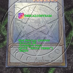 Dark Magician Ghost Rare "Handmade proxy"(Same thickness)