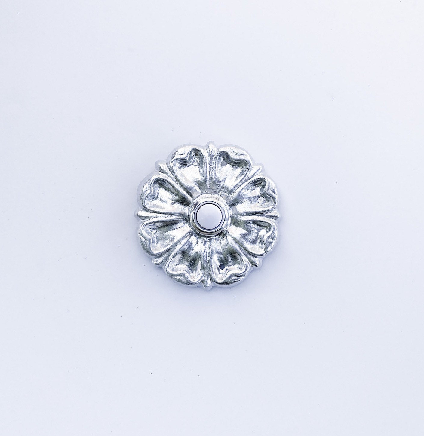 Mirrored Flower Doorbell Etsy