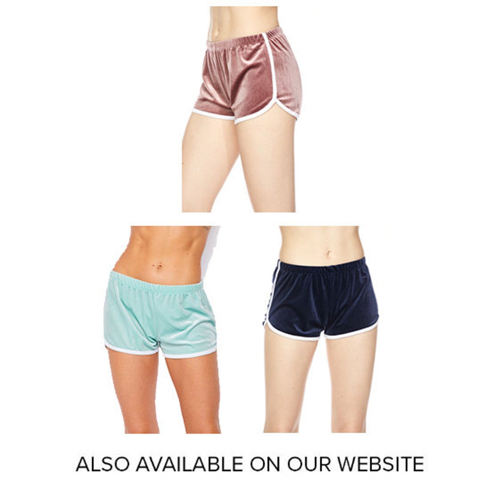 70's Style Velvet Dolphin Shorts Roller Girl Skating Etsy