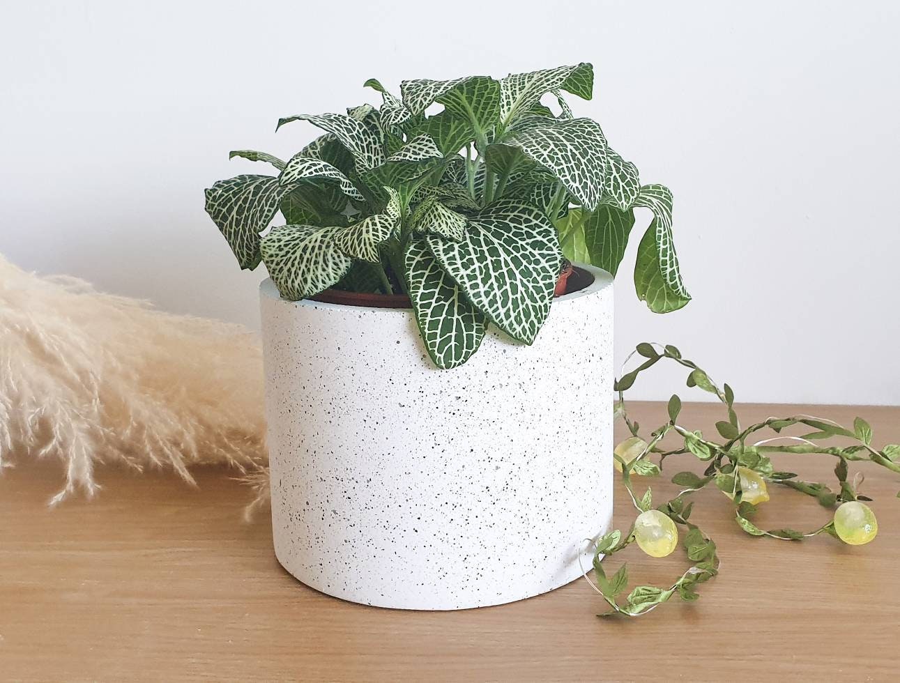 Pot de Plantes en Terrazzo, Décor Maison, Pot d'effet Pierre, Cadeau Réchauffement La Maison Moderne