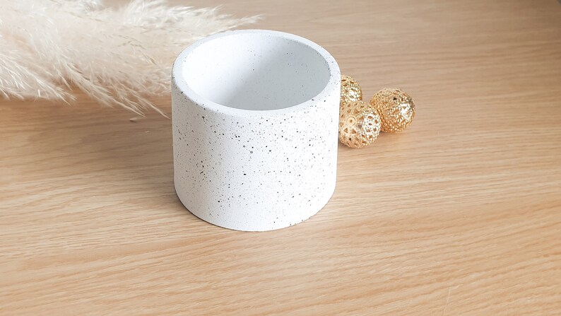 Stone Plant Pot, Minimalist Home Decor, Housewarming Gift , Birthday Gifts for Friends, 6cm Plant Pot, Small Pen Pot, Christmas Gift image 3