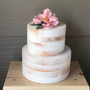 Fake(faux) naked gold cake for display