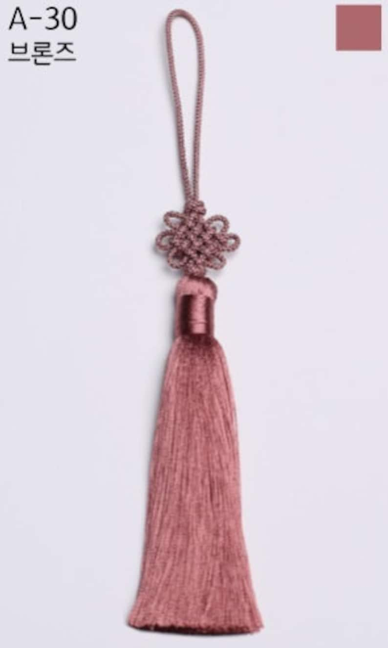 Korea Flower Knot Silky Tassel image 8