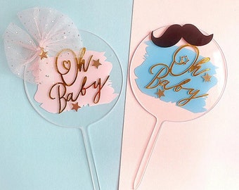 Oh baby cake topper for baby shower