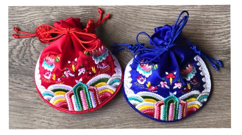 Type2 traditional lucky pouch for hanbok dohl celebration