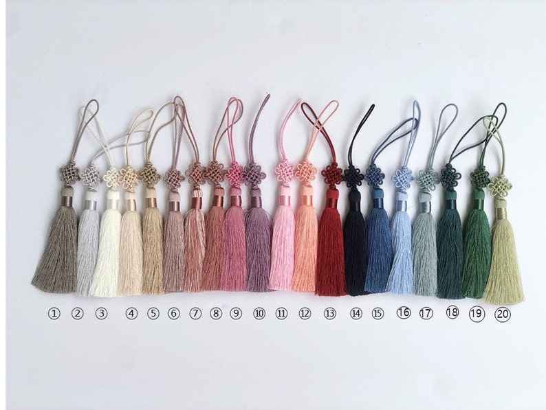 Korea Flower Knot Silky Tassel image 3