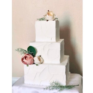 Fake/faux square cake 4inch 6inch 8inch