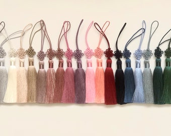 Korea Flower Knot Silky Tassel